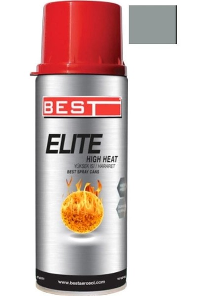 Best Elite Gümüş 600 C Isıya Dayanıklı Sprey Boya 400 ml