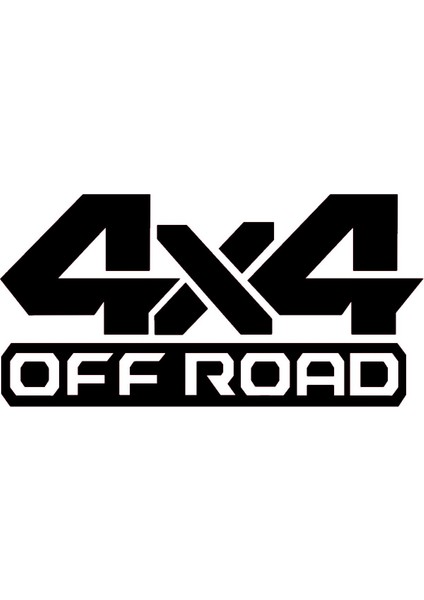 Off Road 4 x 4 Sticker 20 x 10 cm