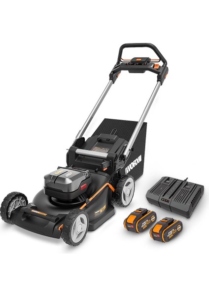 Worx WG749E 40VOLT 4.0AH. Li-Ion 46CM Profesyonel Kömürsüz Şarjlı Çim Biçme