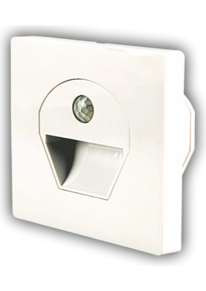 Noas YL69 1521 1W Beyaz Kasa Sensörlü Koridor Aydınlatması 6400K Beyaz Işık