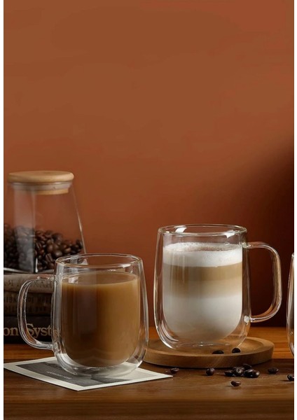 6'lı Çift Cidarlı Nescafe, Latte, Bitki Çayı Kupası 250 ml modelleri