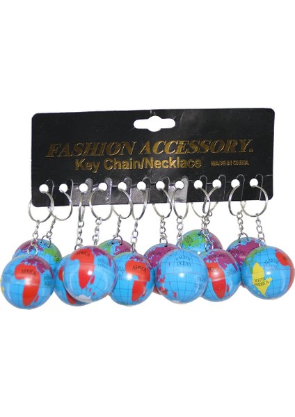 12 Adet Dünya Anahtarlık (5047)