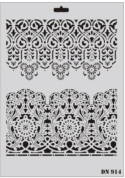Rich Dantel Seri DN-914 Stencil 35X25 cm