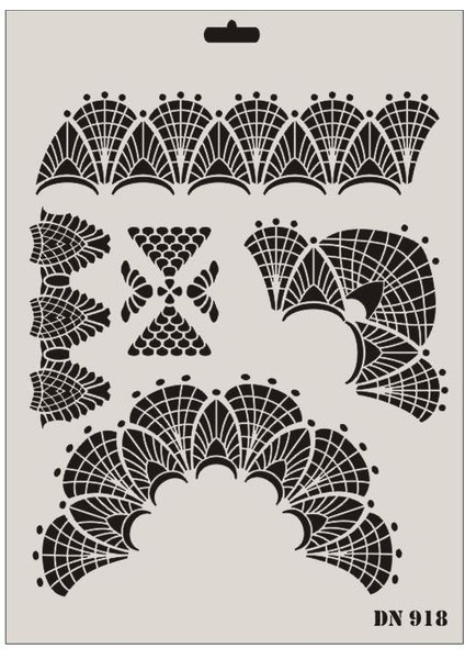 Rich Dantel Seri DN-918 Stencil 35X25 cm