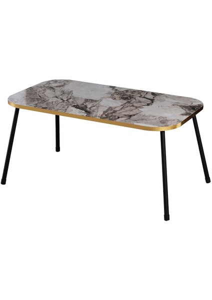 Zigon Sehpa 3'lü Torna Ahşap Ayak Altın Efes