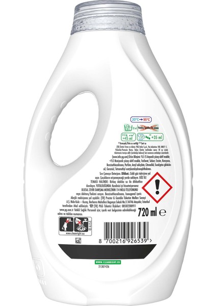 Sıvı Çamaşır Deterjanı Parlak Renkler 16 Yıkama