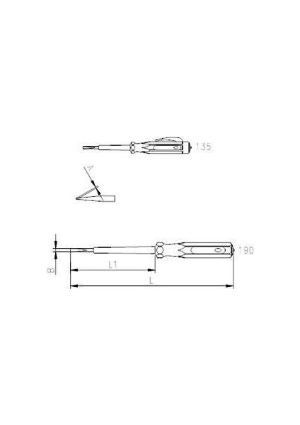 Izeltaş 4550 Elektrik Kontrol Kalemi 135 mm fiyatları