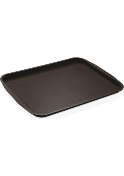 10 Adet Siyah Midi Boy Plastik Servis Tepsisi Kırılmaz Lokanta Büfe Fast Food Kullanım (44X32 Cm) fiyatları