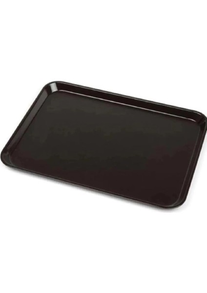 10 Adet Siyah Midi Boy Plastik Servis Tepsisi Kırılmaz Lokanta Büfe Fast Food Kullanım (44X32 Cm) modelleri