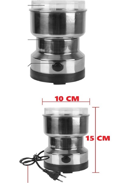4 Bıçaklı Elektrikli Öğütücü Blender Kahve Fındık Baharat Tahıl Biber Değirmeni modelleri