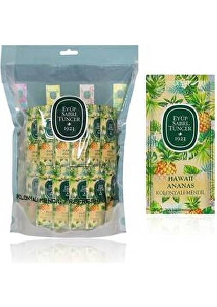 Hawaii Ananas Kolonyalı Mendil 150'li 60 Derece Ferahlatıcı Hediyelik fiyatları
