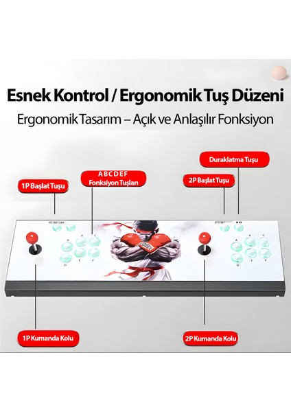 Idragon® Klasik Oyun Konsolu Hd Arcade Station, Pandora Box 2d Oyunlu Tv Bağlanan, Retro Atari modelleri