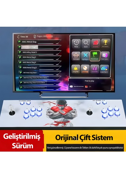 Idragon® Klasik Oyun Konsolu Hd Arcade Station, Pandora Box 2d Oyunlu Tv Bağlanan, Retro Atari