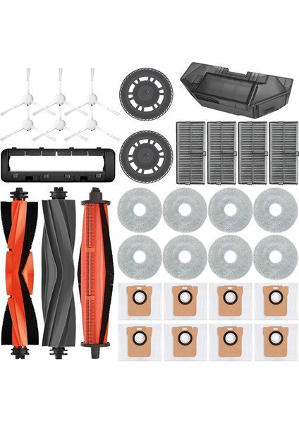 Xiaomi Mijia M30S Için Uygundur D103CN Süpürme Robot Sarf Maydolar Ana Yan Fırça Fırter Paspas Toz Torbası Yedek Parçaları (Yurt Dışından)