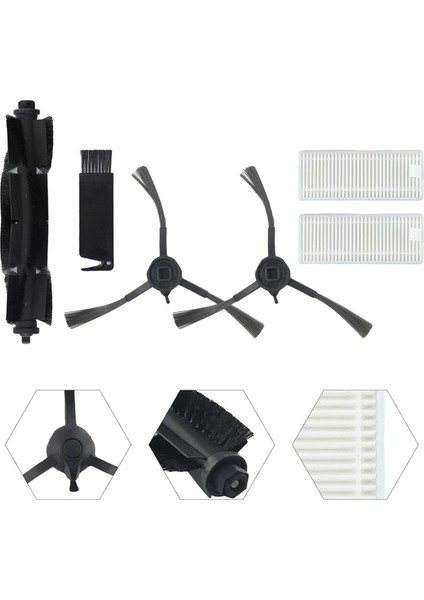360 S8 S8 Plus Robot Vacum Seğerleşik Ana Sade Fırch Hepa Filtre Yedek Parçalar Aksesuarları (Yurt Dışından) indirimleri