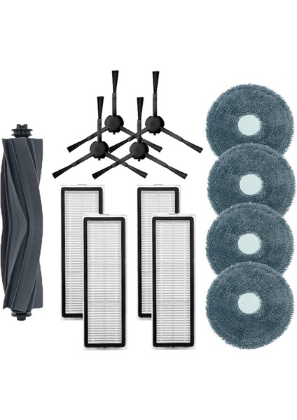 Dreame L10S Pro / RLS6L / Xıaomı S10+ Roller Fırça Yan Fırça Hepa Filtre Mop Bez Rags Vakum Süpürge Aksesuarları (Yurt Dışından)