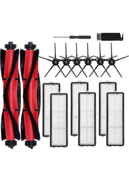 Roborock Q5 Q5+ Q5 Artı Robotik Vakum Süpürge Yedek Aksesuarları Kit Ana Yan Fırça Hepa Filtreleri Yedek Parçalar (Yurt Dışından)
