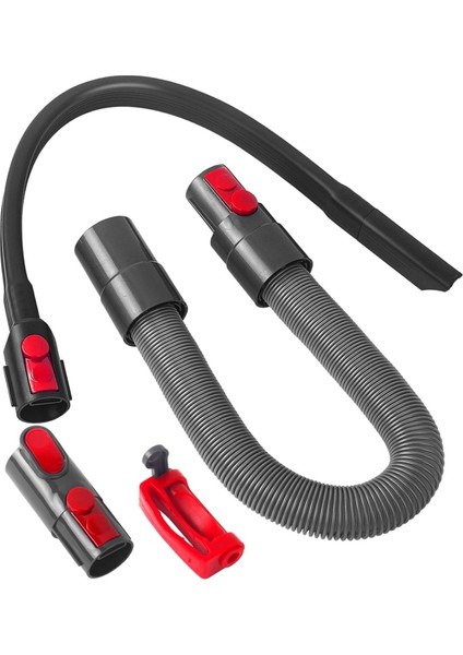 Dyson V11 V10 V8 V7 Için Yedek Streç Hortum Uzantısı, Esnek Genişletilmiş Crevice Nozul, Anahtar Kilidi ve Adaptör (Yurt Dışından)