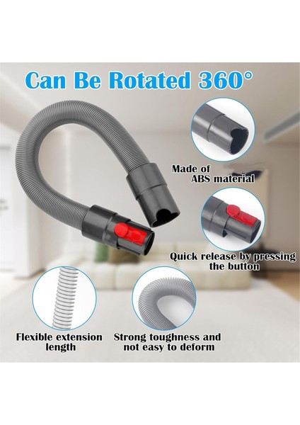 Dyson V11 V10 V8 V7 Için Yedek Streç Hortum Uzantısı, Esnek Genişletilmiş Crevice Nozul, Anahtar Kilidi ve Adaptör (Yurt Dışından) indirimleri