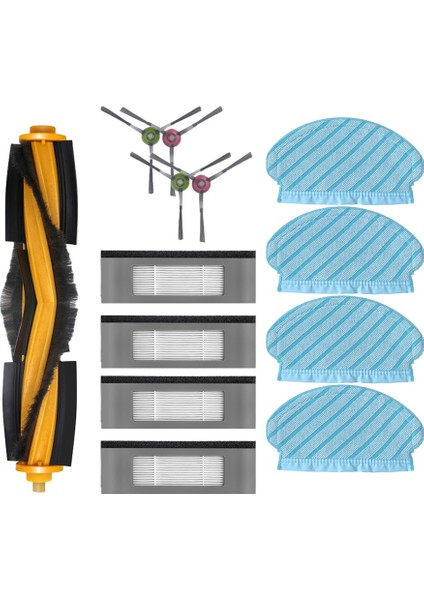Yeedi 2 Hibrid / Ecovacs Ozmo 920 950 N7 T5 Yedek Parçalar Aksesuarlar Ana Yan Fırça Hepa Filtre Mop Bezi (Yurt Dışından)