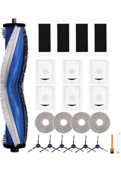 Ecovacs Deebot T30 Pro Omni &amp; T30 Omni Robot, Ana Fırça, Filtreler Kumaşları Toz Torbaları Kenar Fırçaları (Yurt Dışından)
