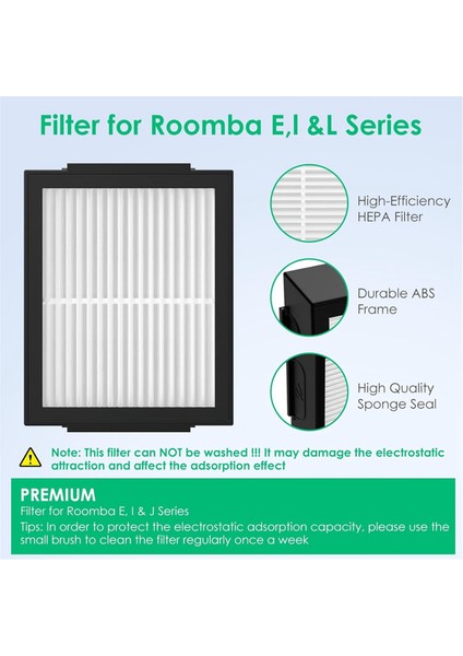 12 Pcs Irobot Oda Için Hepa Filtresi E I &amp; J Serisi E5 E6 I1 I1+ I3 I3+ I4 I4+ I5 I5+ I6 I6+ I7 I7+ I8 I8+ Vakum Parçaları (Yurt Dışından) indirimleri