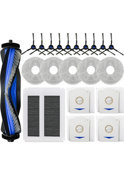 Ecovacs Deebot N30 Pro Supping Robot Aksesuarları Temizleyici Parçalar Değiştirme Ana Yan Fırça Paspas Filtresi (Yurt Dışından) fiyatları