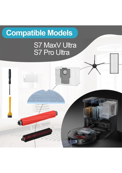 Xiaomi Için Aksesuar Kiti Roborock S7 Maxv Ultra Sweeper Temizleme Parçası (Yurt Dışından) fiyatları