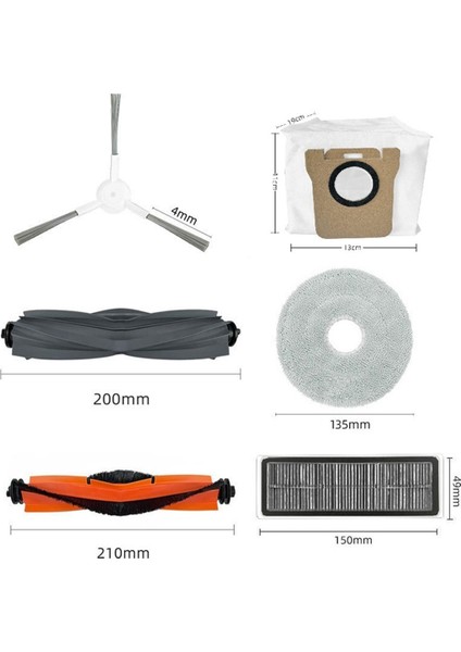 Dreame Robot Için Uygun L10S Ultra Ana Yan Fırça Bezi Filtre Toz Çantası Için Uygun (Yurt Dışından) fırsatları