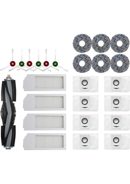 Ecovacs Deebot X1 / T10 Omnı / Turbo Robot Vakum Süpürge Parçaları Paspas Toz Torbası Hepa Filtre Ana Yan Fırça (Yurt Dışından)