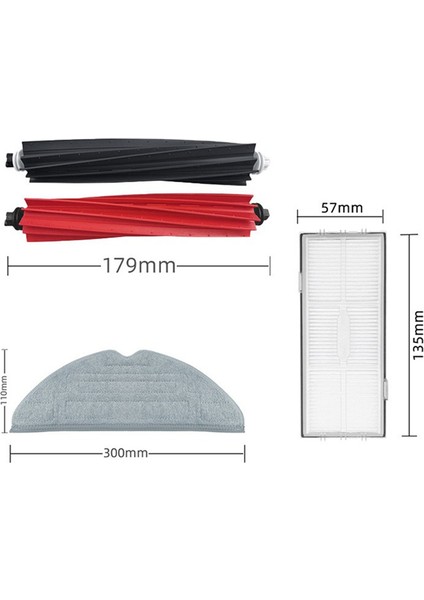 Roller Ana Fırça Hepa Filtre Yan Fırça Paspas Bezleri Roborock S8 S8 Plus S8+ S8 Pro Ultra Vakum Süpürücü (Yurt Dışından)
