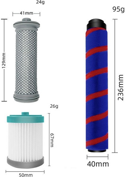 Tineco A10 A11 Kahraman A10 A11 A11 Master Pure One S11 S12 PWRHERO11 Kablosuz Vakum Silindir Fırçası Pre Hepa Filtre (Yurt Dışından) modelleri