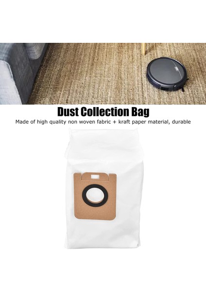 Vakum Süpürge Toz Torbaları, Çıkarılabilir Uygun Uygun Dayanıklı Toz Torbaları Dreame Bot Z10 Pro L10 Plus Için 5 Pcs (Yurt Dışından) fırsatları