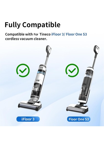 7pcs Vakum Süpürge Silindir Fırçası ve Filtre Aksesuarları Kiti Tineco Ifloor 3 Zemin Bir S3 Vakum Süpürge Değiştirme (Yurt Dışından) fiyatları