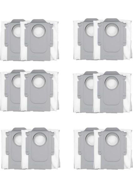 Roborock Için 12 Pcs Toz Torbası S8 Max Ultra Robot Vakum Süpürge Aksesuarları (Yurt Dışından)