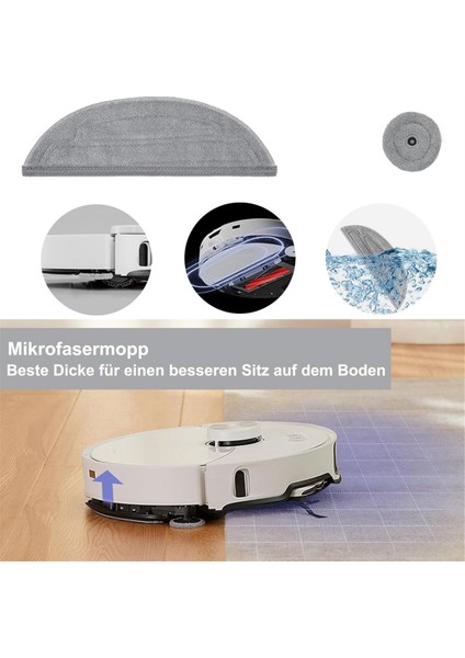 Roborock S8 Maxv Ultra Ana Yan Fırça Hepa Filtre Mop Bez Torbaları Robot Vakum Süpürge Aksesuarları (Yurt Dışından) fiyatları