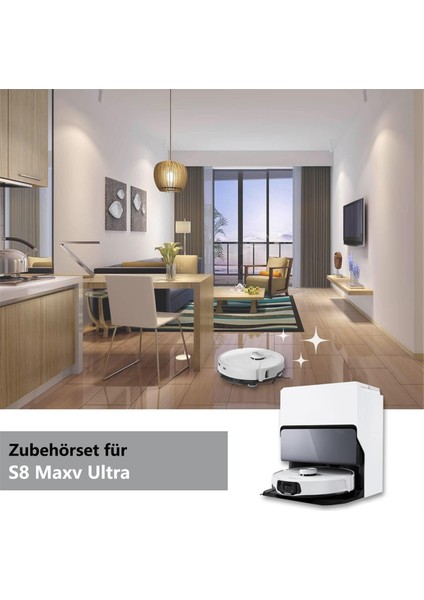 Roborock S8 Maxv Ultra Ana Yan Fırça Hepa Filtre Mop Bez Torbaları Robot Vakum Süpürge Aksesuarları (Yurt Dışından) modelleri