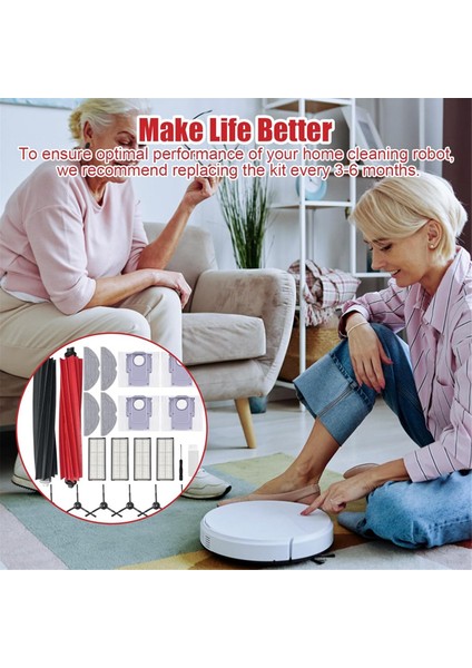 Roborock S8 Pro Ultra Vakum Temel Süpürge Ana Yan Fırça Hepa Filtre Mop Kumaş Toz Torbaları Yedek Parçalar (Yurt Dışından) modelleri