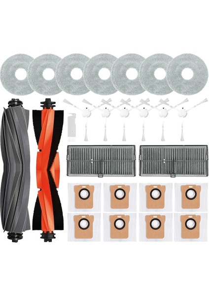Xiaomi Mijia M30S Için D103CN Robot Vakum Süpürücü Ana Yan Fırça Hepa Filtre Toz Torbası Mop Kumaş Yedek Parçaları (Yurt Dışından)