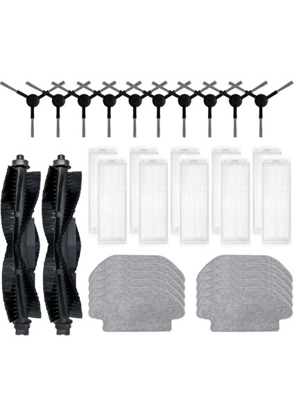 Ilıfe A11 Robot Vakum Süpürge Yedek Parçalar Için Aksesuarlar Ana Yan Fırça Hepa Filtre Mop Bez Fırça Kapağı, A (Yurt Dışından)