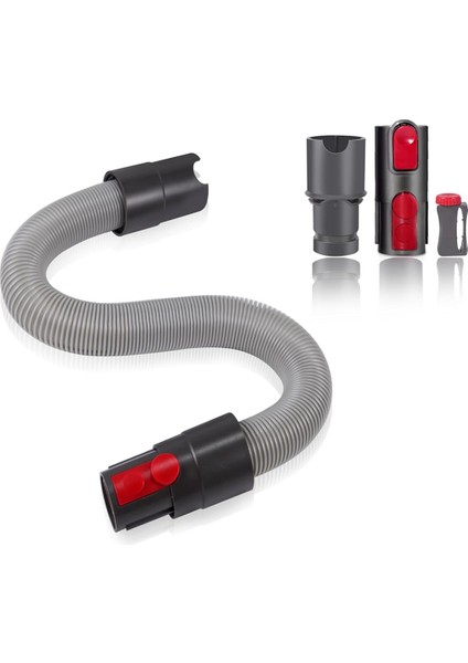 Dyson Vaccum V7 V8 V8 V10 V12 V15 ve V6 Dc Serisi Için Esnek Uzatma Hortumu Ek- Tetik Kiliti, Adaptör Dahil (Yurt Dışından)