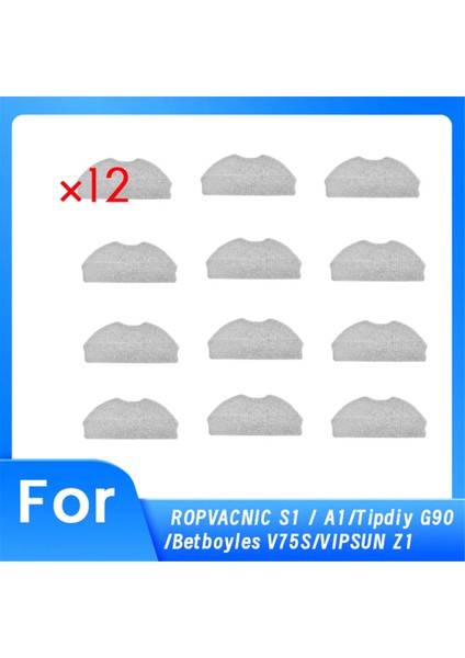 12 Adet Ropvacnic S1/a1/tipdiy G90/BETBOYLES V75S/VIPSUN Z1 Vakum Süpürge Aksesuarları (Yurt Dışından)
