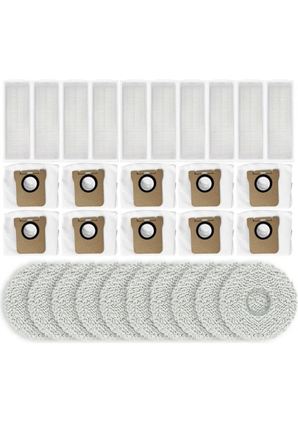 Xiaomi Miijia Için Omni M30 Pro / C107 Hepa Filtre Mop Kumaşları Rag Toz Bag Robot Vakum Süpürge Aksesuarları Yedek Parçalar (Yurt Dışından)
