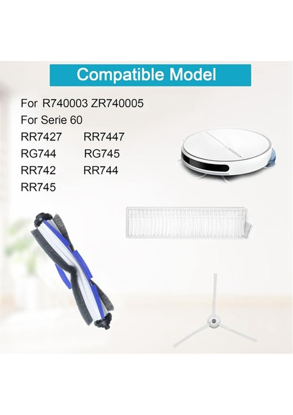 Rowenta R740003 ZR740005 Için, Explorer Serisi 60 RR7427 RR7447 RG744 RG745 RR742 RR744 RR745 Fırça Filtreleri Parçaları (Yurt Dışından) fiyatları