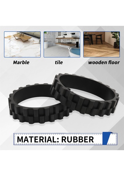 2pcs Xiaomi Mijia 1c/2c/3c S5 Serisi/t6/t7 Robot Vakum Süpürge Tekerlekleri Slip Anti-Slip Yedek Parçaları (Yurt Dışından) fırsatları