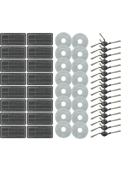 Dreame X40 Pro Ultra Robot Vakum Süpürge Hepa Filtre Mop Bez Aksesuarları Yedek Yedek Parçalar (Yurt Dışından)