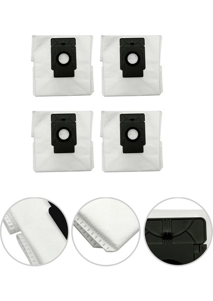 4pcs Vakum Süpürge Toz Çanta Aksesuarları 360 S8 Için 360 S8 Plus Vakum Süpürge Aksesuarları Yedek Toz Çantaları (Yurt Dışından) fiyatları