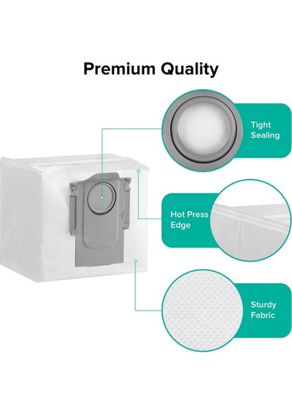 6 Adet Roborock S8 Pro Ultra, S7 Maxv Ultra, S8 Pro Ultra, S8+ Robot Vakum Süpürgeleri Için (Yurt Dışından) modelleri