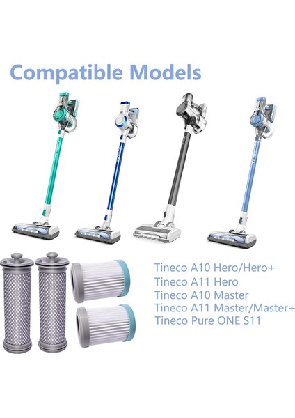 Tineco A10 A11 Kahramanı, A10 A11 Master Pure One S11, Kablosuz Vakum Süpürge, 2 Ön Filtre ve 2 Vakum Hepa Filtreleri (Yurt Dışından) indirimleri