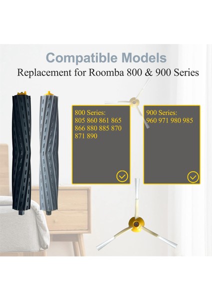 Irobot Roomba Aksesuarları Için 860 865 866 870 871 980 960 966 981 Yedek Yedek Parçalar Vakum Süpürge Fırçası Filtresi (Yurt Dışından) modelleri